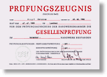 Zeugnis Handwerkskammer